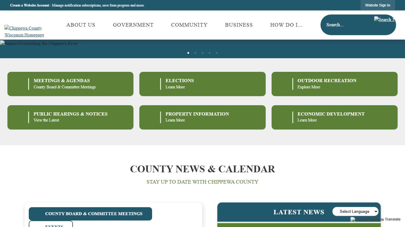 Chippewa County, WI Official Website